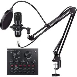 میکروفن کاندانسر توگا مدل Bm800 کد 2 به همراه کارت صدا