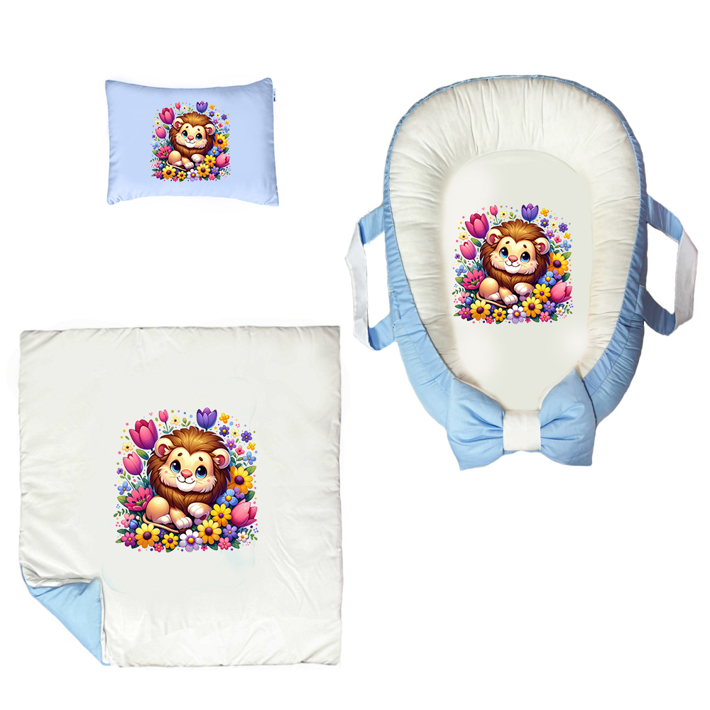 سرویس خواب 3 تکه نوزاد مدل شیر کد DKBB19-set