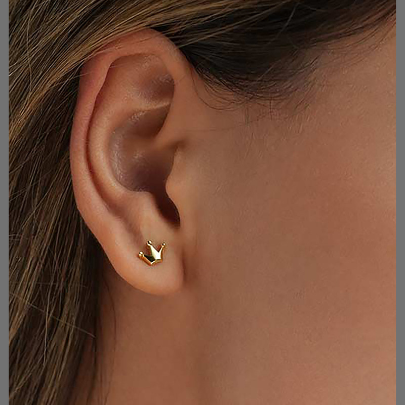 گوشواره طلا 18 عیار زنانه کیا گالری مدل AE442