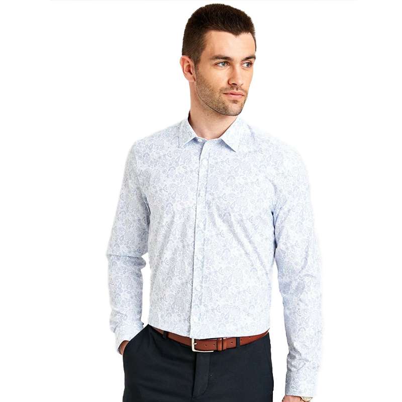 پیراهن آستین بلند مردانه ال سی وایکیکی مدل CW08