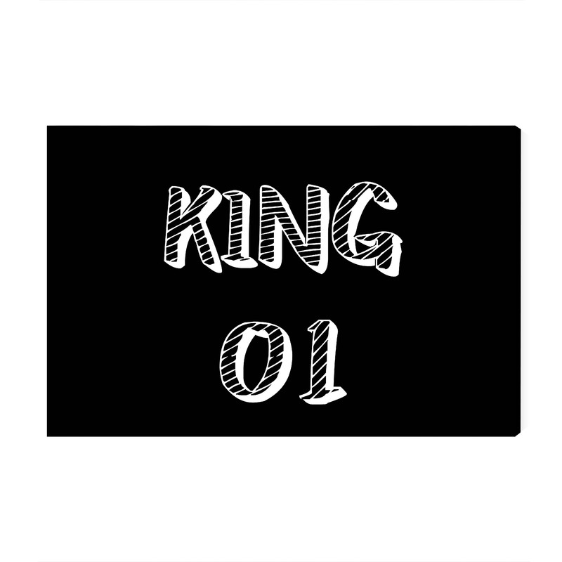 تابلو شاسی عرش مدل نوشته King کد As1655