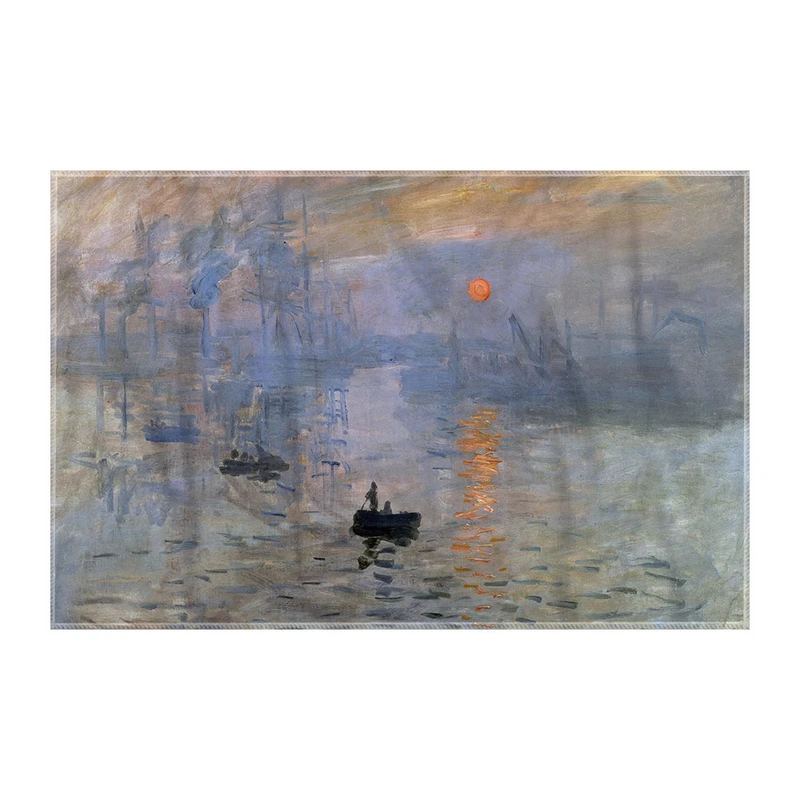 کاغذ کادو ترمه طراحان ایده مدل  اثری از طلوع آفتاب از مونه کد art0236 سایز 57x37 سانتی متر