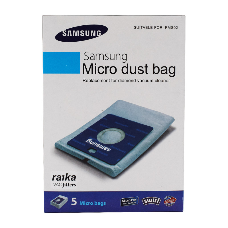 پاکت جاروبرقی کد 02 بسته 5 عددی مناسب برای جاروبرقی سامسونگ