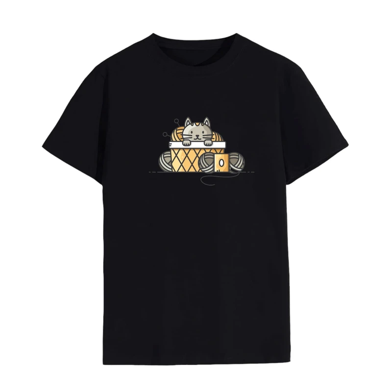 تی شرت لانگ آستین کوتاه زنانه مدل گربه کد 3