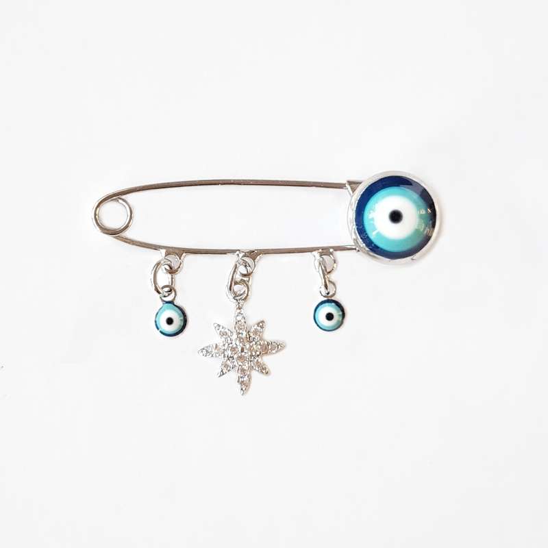 سنجاق سینه دخترانه وای اس ایکس مدل چشم نظر