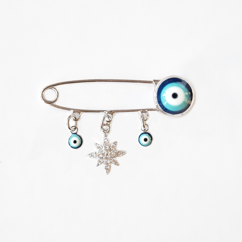 سنجاق سینه دخترانه وای اس ایکس مدل چشم نظر