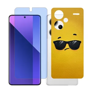 Glass Together model matte anti blue Screen Protector Suitable for Xiaomi Redmi Note 13 Pro Plus Mobile Phone with Back cover sticker
