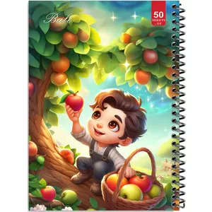 دفتر نقاشی 50 برگ انتشارات بله طرح باغ سیب کد A4-L596