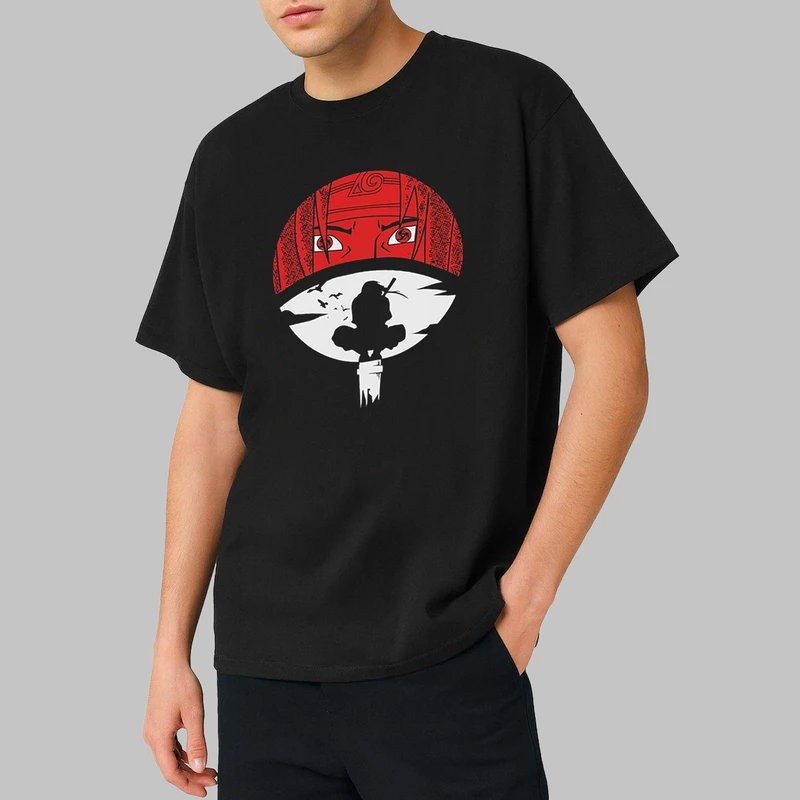 تی شرت آستین کوتاه مردانه مدل انیمه ای ناراتو کد mo095