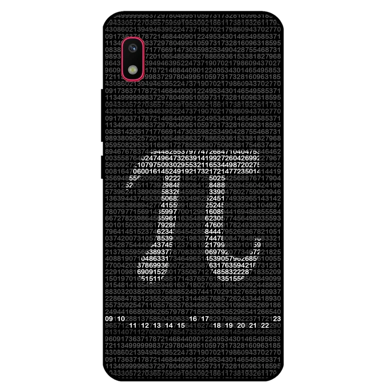 کاور مگافون طرح عدد پی مدل 7240 مناسب برای گوشی موبایل سامسونگ Galaxy A10 E