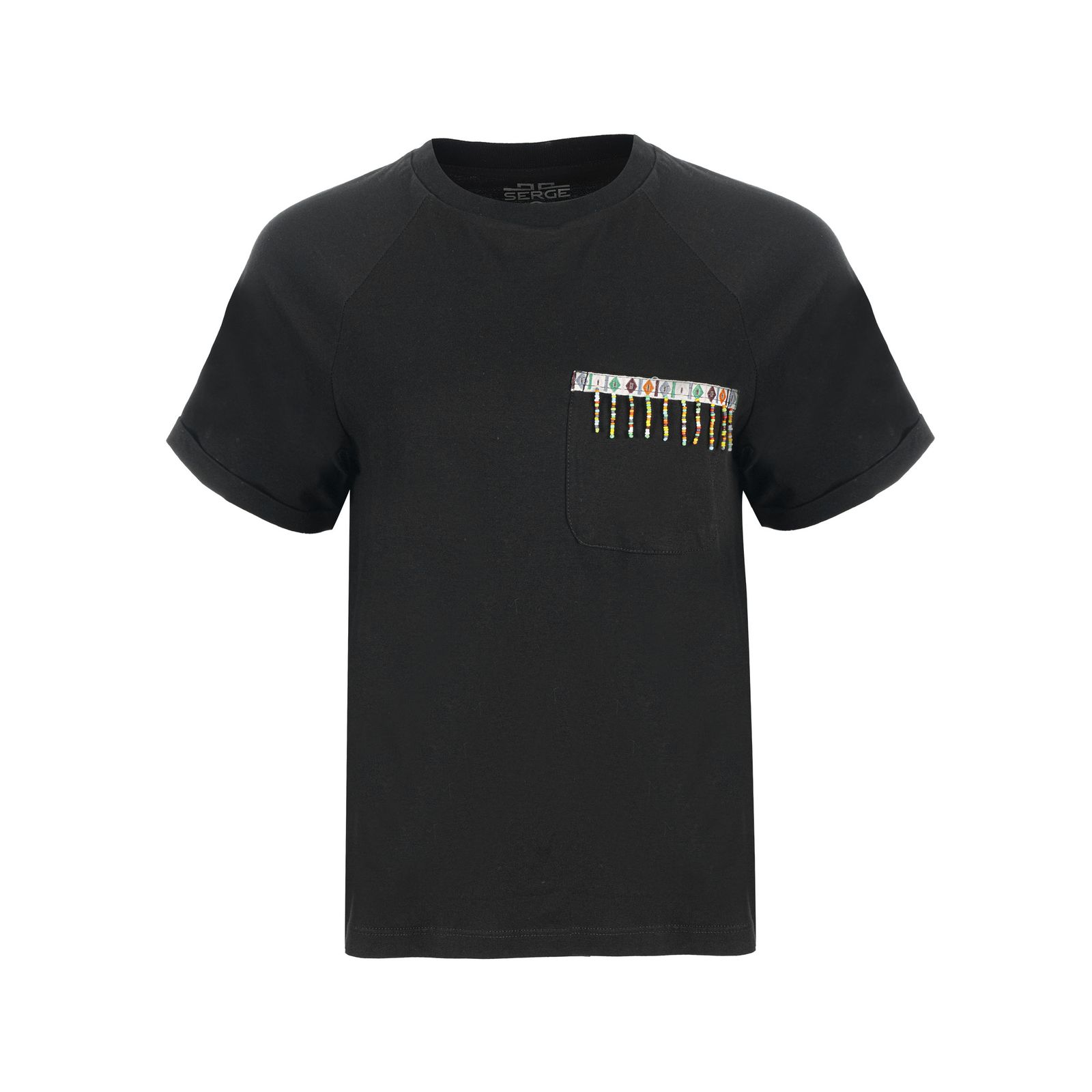 تی شرت آستین کوتاه زنانه سرژه مدل 203499 رنگ مشکي -  - 1