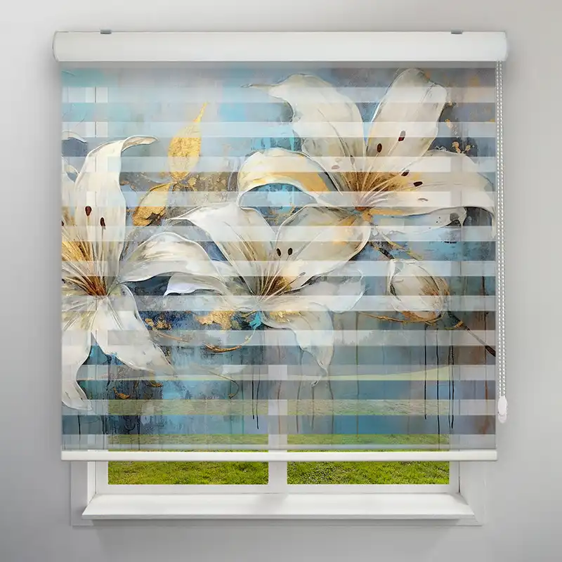 پرده زبرا مدل TD-124 سایز 200x200 سانتی متر