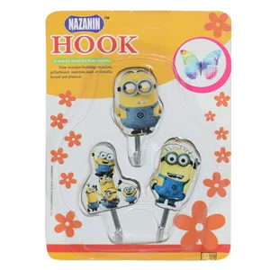 قلاب آویز آشپزخانه نازنین مدل Minions مجموعه 3 عددی 