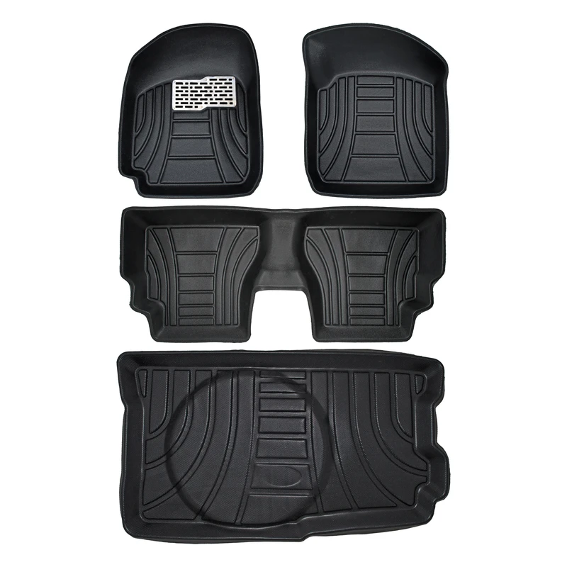 کفپوش سه بعدی خودرو پانیذ مدل MHLB مناسب برای پراید 111 به همراه کفپوش صندوق