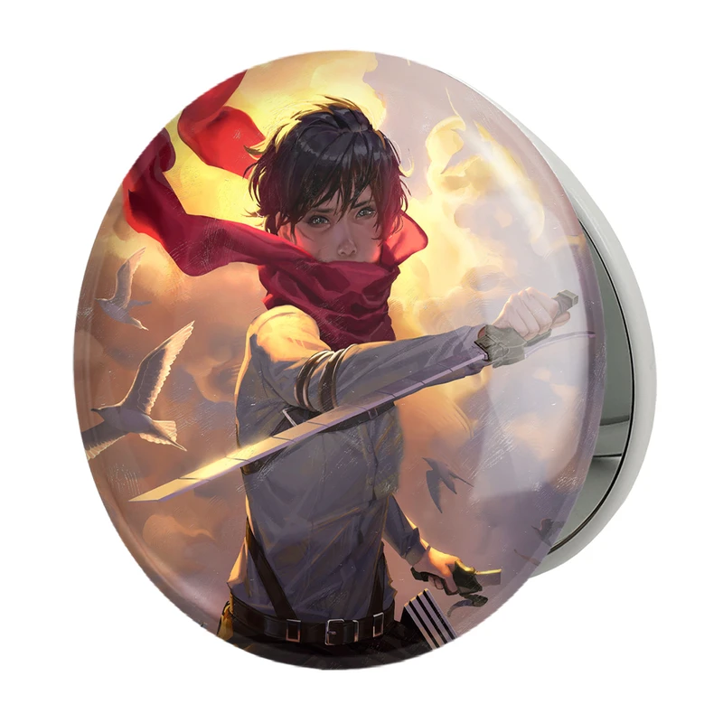 آینه جیبی خندالو طرح میکاسا اکرمن انیمه اتک آن تایتان Attack on Titan مدل تاشو کد 18522 