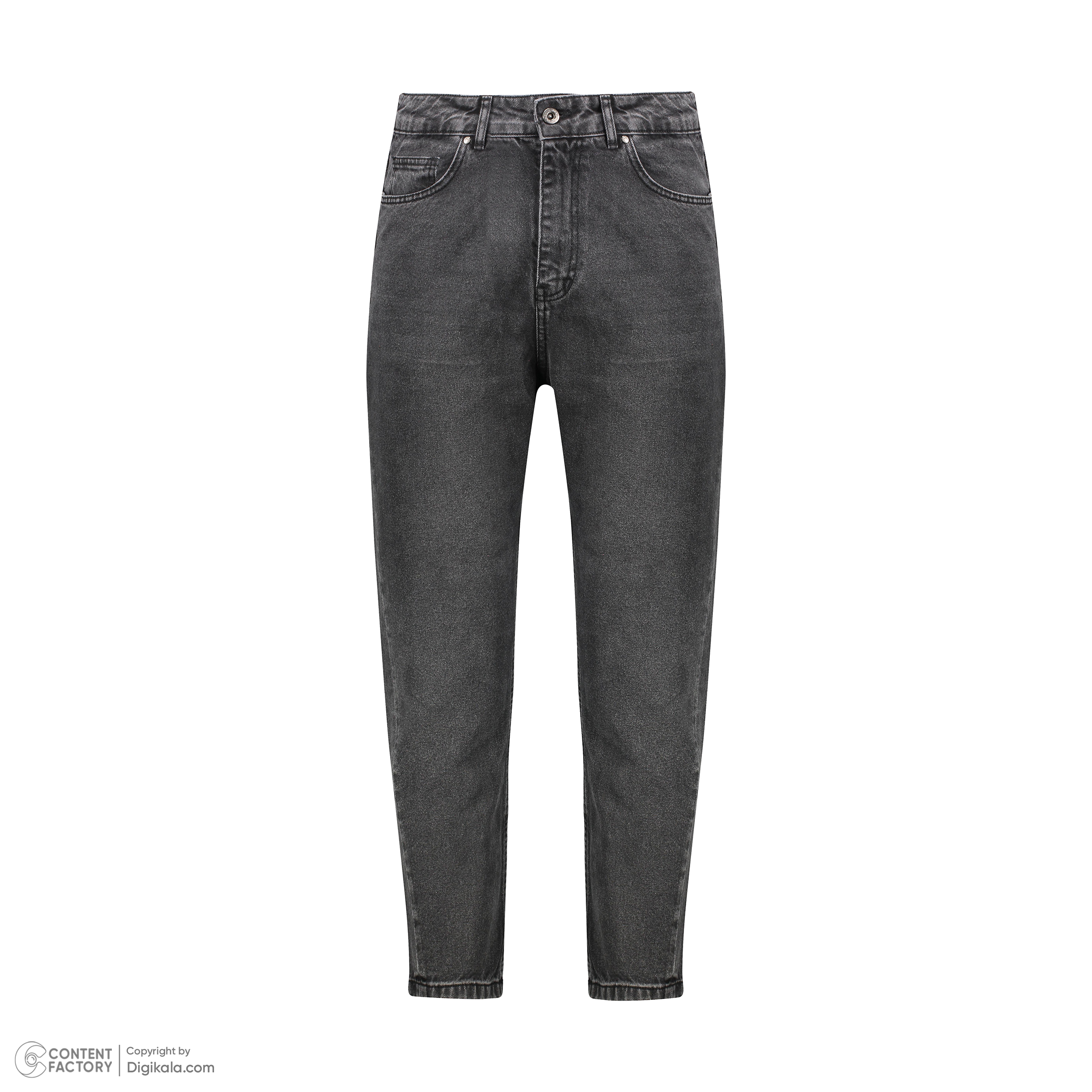 شلوار جین مردانه پاتن جامه مدل مام استایل 101121020169846 رنگ ذغالی