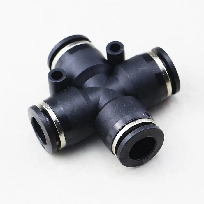 رابط اتصال پنوماتیک مدل چهار راهی کد P6 رابط اتصال پنوماتیک مدل چهار راهی کد P6