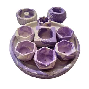 مجموعه ظروف هفت سین 10 پارچه کد 1401 طرح ابروبادی