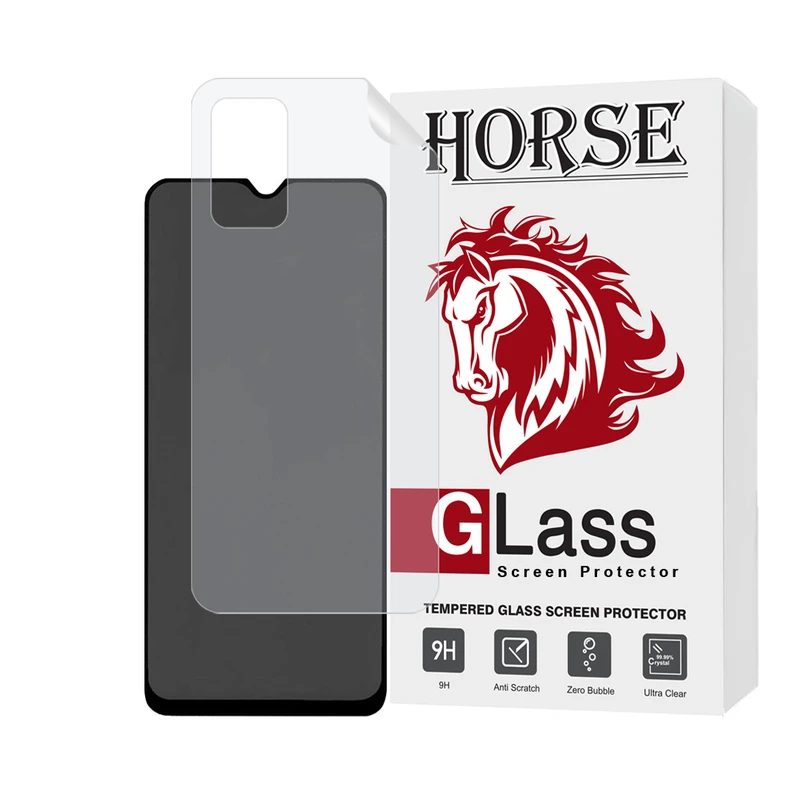 محافظ صفحه نمایش حریم شخصی هورس مدل FULLPRIVNANOH مناسب برای گوشی موبایل شیائومی Redmi 9T / 9 Power به همراه محافظ پشت گوشی