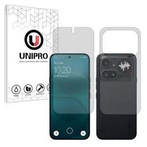 UNIPRO Hydrogel model Matte Screen Protector for Nothing Phone 4a Pro mobile phone along with the back protector