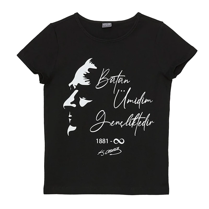 تی شرت اورسایز آستین کوتاه بچگانه ال سی وایکیکی مدل 1881