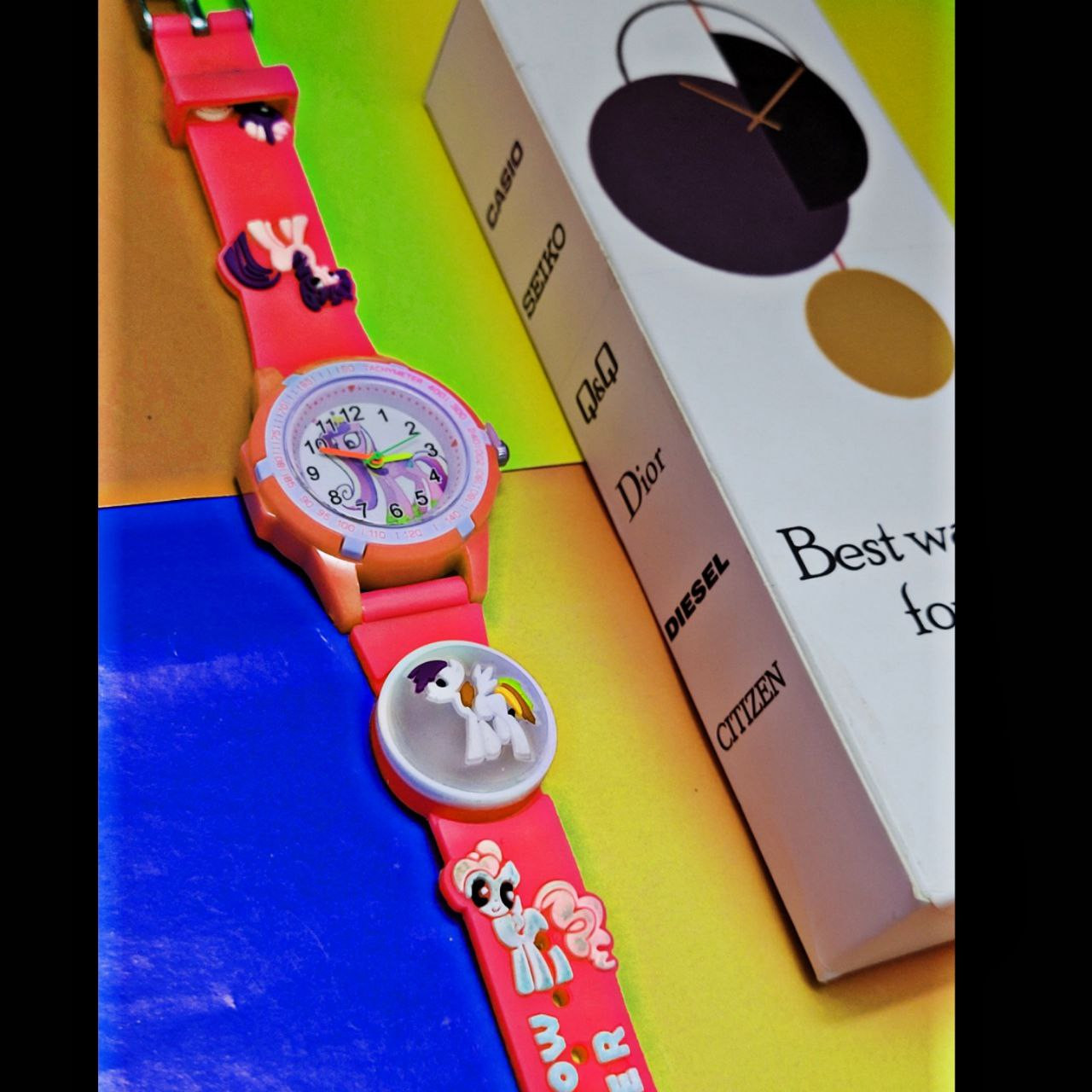 ساعت مچی عقربه ای بچگانه مدل چراغدار 013