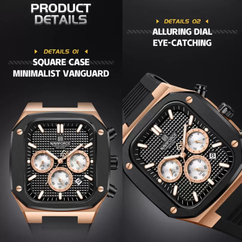 ساعت مچی عقربهای مردانه نیوی فورس مدل کرنوگراف کد NF 8037BRB ساعت مچی عقربهای مردانه نیوی فورس مدل کرنوگراف کد NF 8037BRB