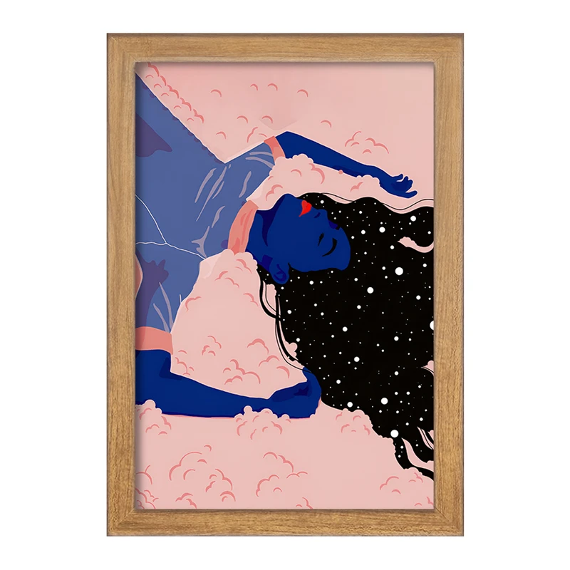 تابلو خندالو مدل دخترانه ی کهکشانی کد F4268