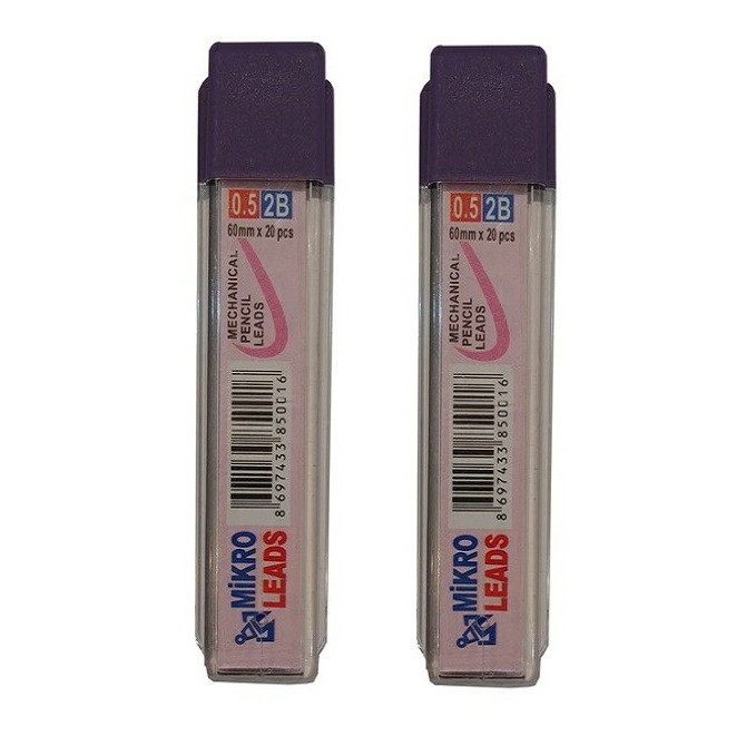 نوک مداد نوکی 0.5 میلی متری میکرو مدل شقایق بسته 2 عددی نوک مداد نوکی 0.5 میلی متری میکرو مدل شقایق بسته 2 عددی