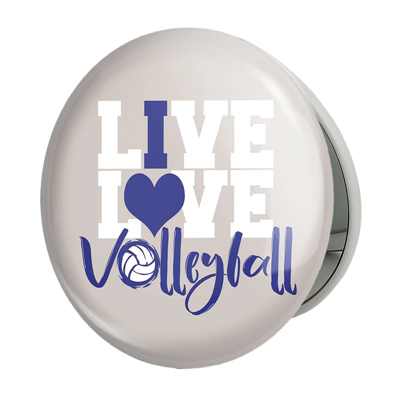 آینه جیبی خندالو طرح والیبال مدل تاشو کد 10002 