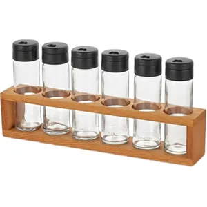 ست جای ادویه 7 پارچه مدل woodsy