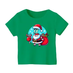 تی شرت آستین کوتاه بچگانه مدل آقای خرچنگ بابانوئل