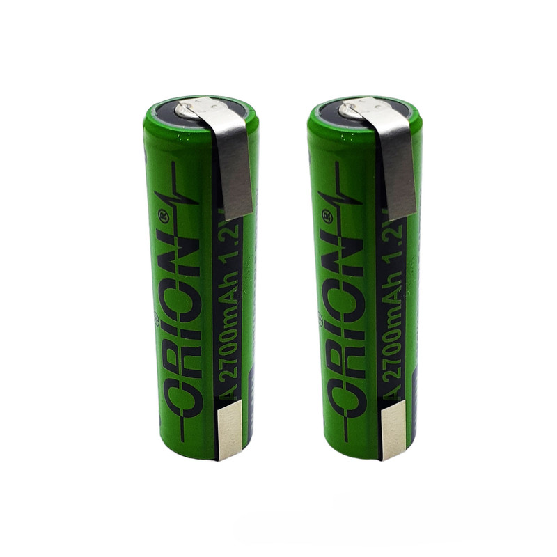 باتری قلمی قابل شارژ اوریون مدل AA 2700mAh بسته دو عددی
