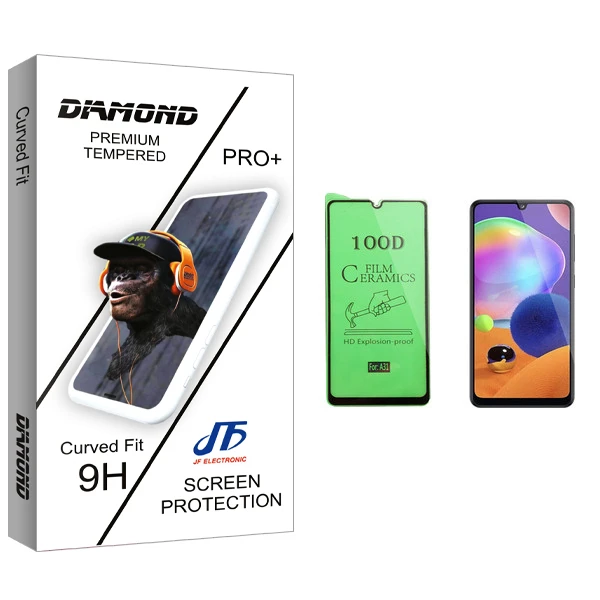 محافظ صفحه نمایش سرامیکی جی اف مدل Diamond glass مناسب برای گوشی موبایل سامسونگ Galaxy A31