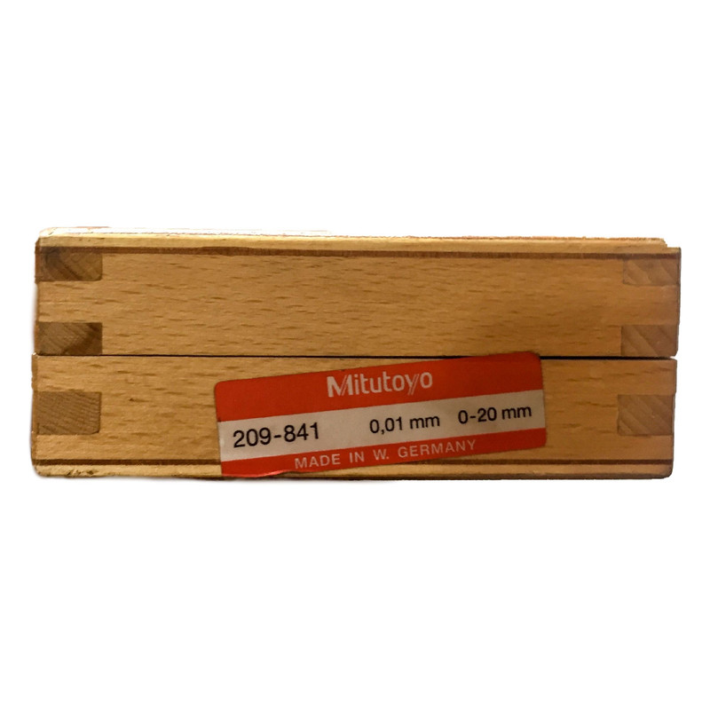 پرگار ساعتي خارج سنج ميتوتويو كد 841-209 گستره 20-0 ميليمتر