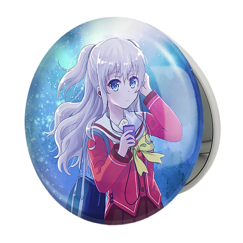 آینه جیبی خندالو طرح توموری انیمه شارلوت مدل تاشو کد 32098