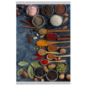 فرش پارچه‌ای دفه مدل فرشینه طرح آشپزخانه کد 1171