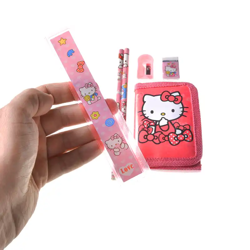 بسته لوازم تحریر مدل کیتی مجموعه 6 عددی