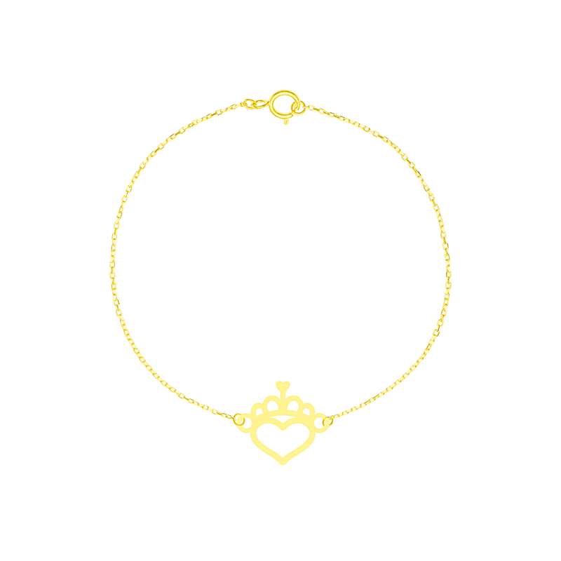 پابند طلا 18 عیار زنانه مدل قلب GAN015 پابند طلا 18 عیار زنانه مدل قلب GAN015