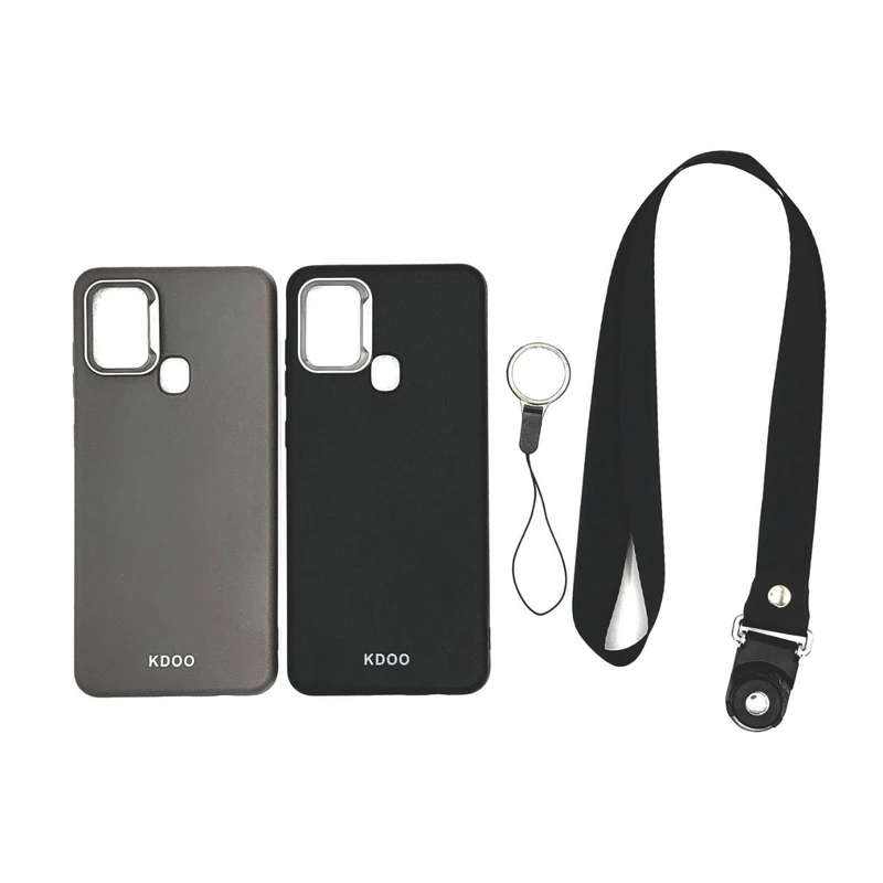 کاور کد KDOO0 مناسب برای گوشی موبایل سامسونگ galaxy A21s بهمراه بند آویز گردنی و انگشتی مجموعه دو عددی
