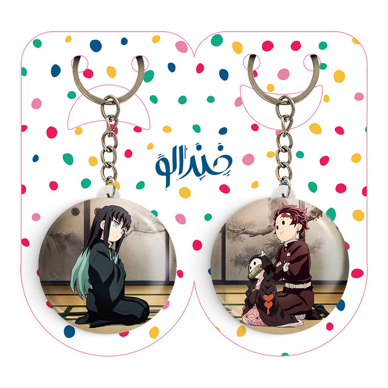 جاکلیدی خندالو مدل تانجیرو و نزوکو و تویچیرو Demon Slayer کد A142 مجموعه 2 عددی جاکلیدی خندالو مدل تانجیرو و نزوکو و تویچیرو Demon Slayer کد A142 مجموعه 2 عددی