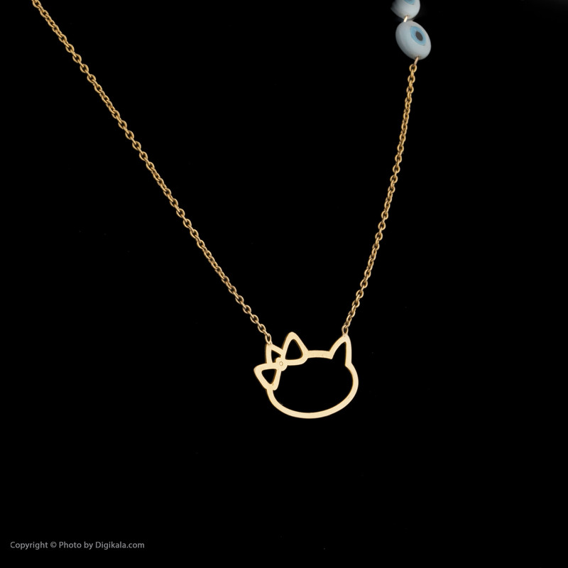 گردنبند طلا 18 عیار دخترانه پرسته مدل WN230