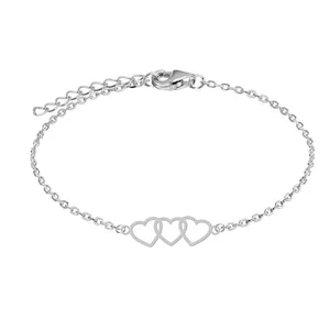 دستبند زنجیری زنانه هایکا مدل قلب کد z.dh90