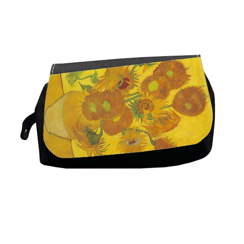 جامدادی طرح نقاشی گل‌های آفتابگردان از ون گوگ مدل m3029