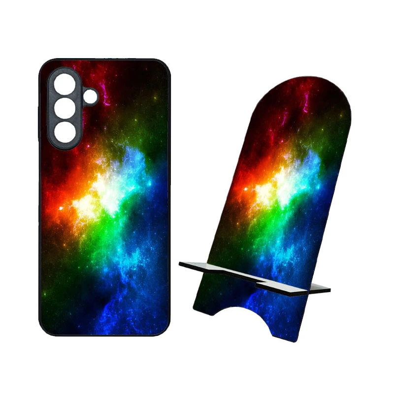 کاور گالری وبفر طرح کهکشان مناسب برای گوشی موبایل سامسونگ galaxy a17 به همراه استند