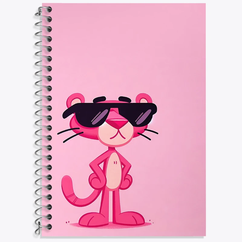 دفتر لغت 50 برگ خندالو طرح پلنگ صورتی کد N3318