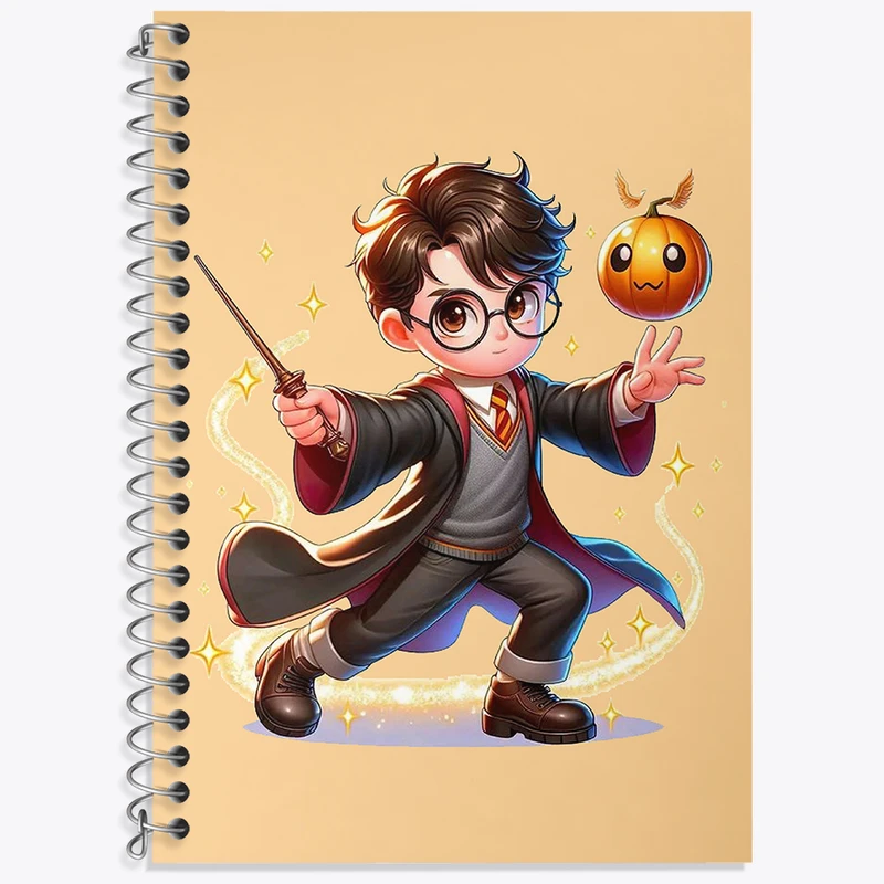 دفتر زبان 50 برگ خندالو مدل دو خط طرح هری پاتر (Harry Potter) کد N2171