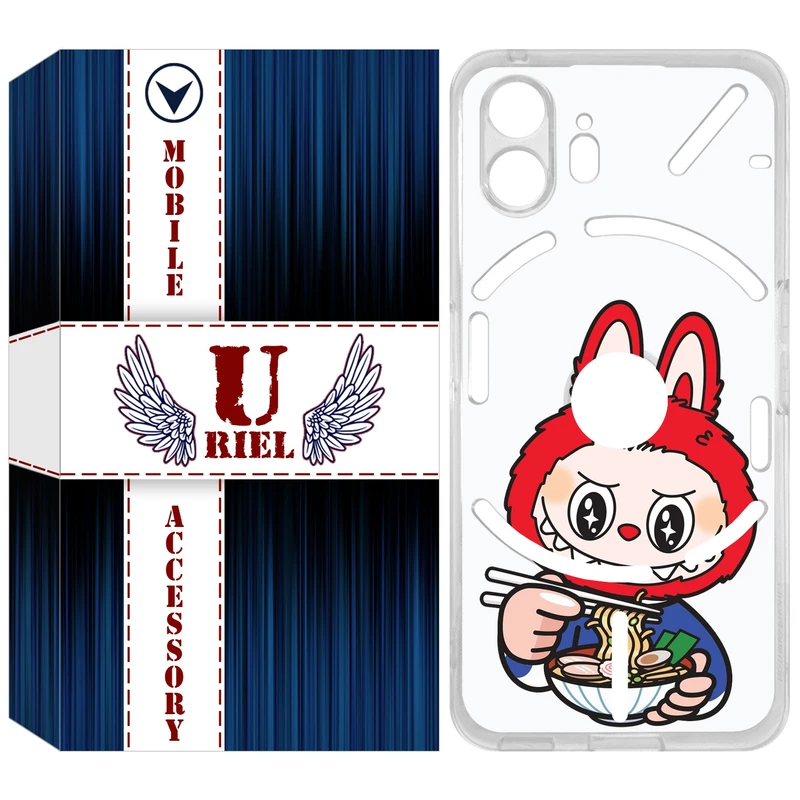 کاور یوریل مدل Clear کد 117 طرح لبوبو مناسب برای گوشی موبایل ناتینگ فون Nothing Phone 2