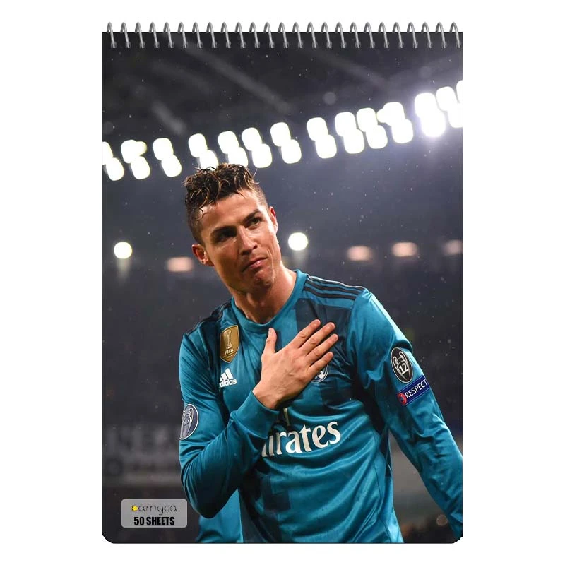 دفتر نقاشی 50 برگ سیمی کارنیکا طرح رونالدو Ronaldo کد 61911