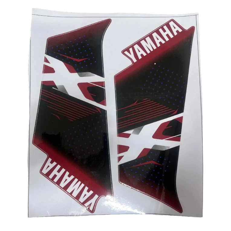 پد برچسب گلگیر و پالونی موتور سیکلت وارون مدل W-65-RD مناسب برای یاماها آیروکس بسته 2 عددی